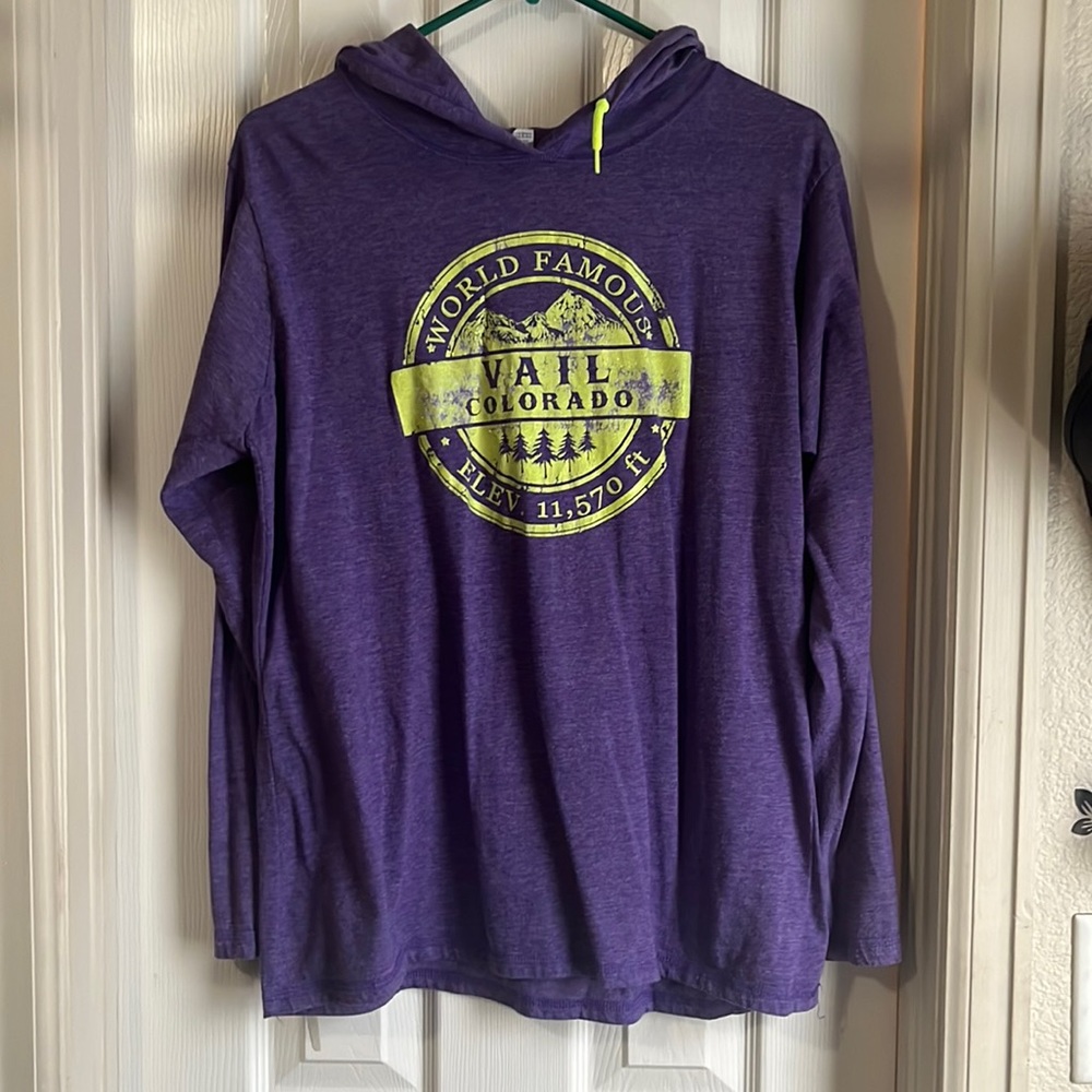 Purple vail thin hoodie